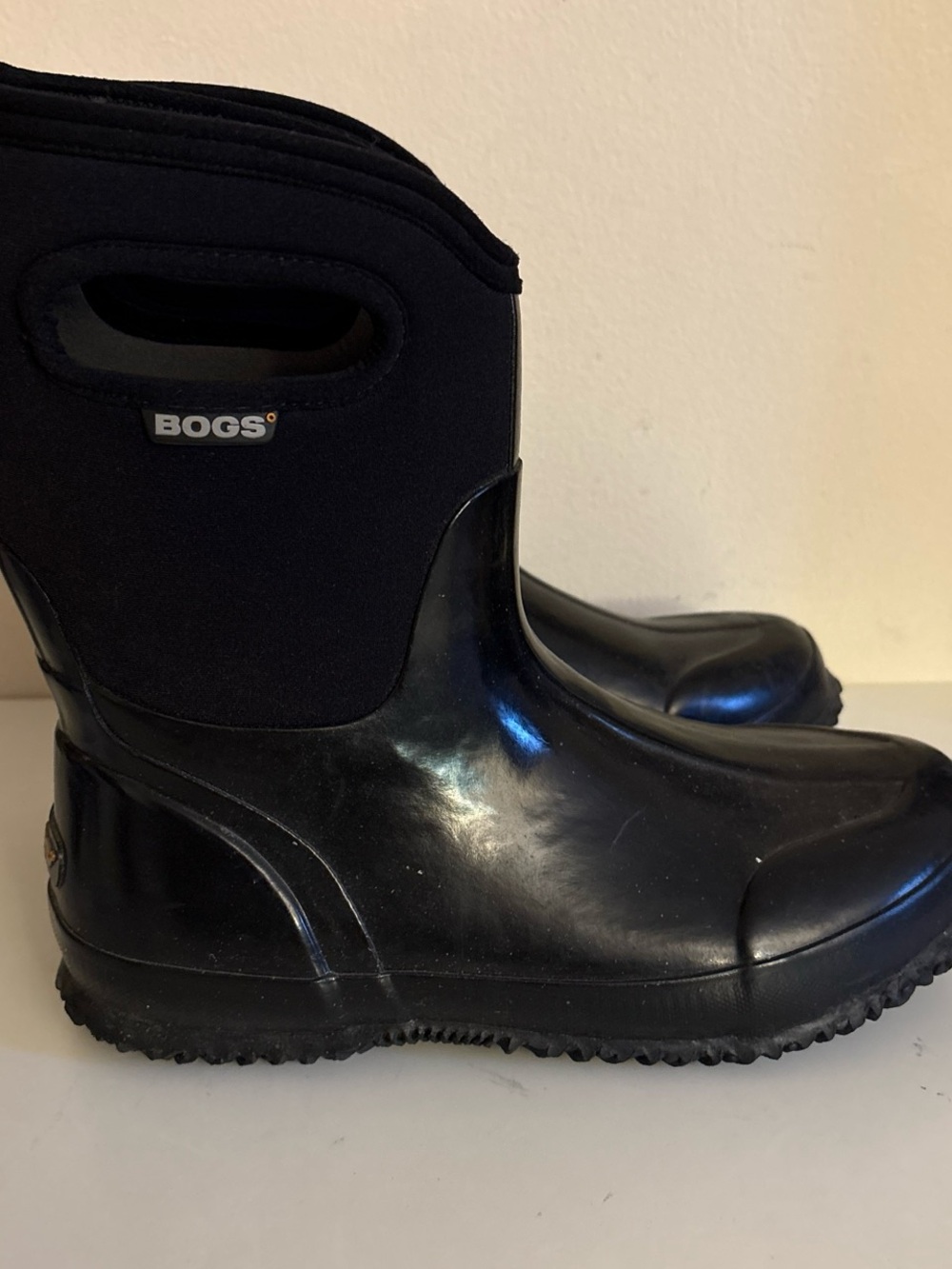Bogs Black Short Waterproof Pull-On Boots